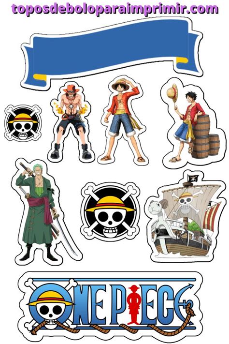 One Piece Stickers With Pirate Characters On Them