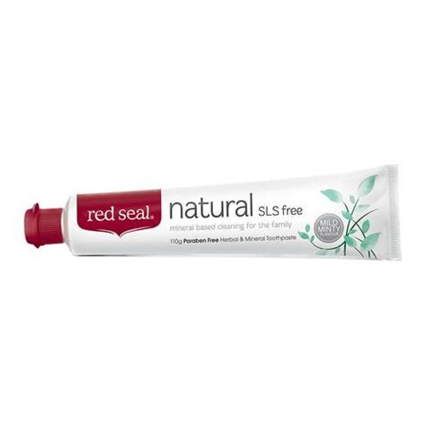 Buy Red Seal Natural Sls Free Herbal And Mineral Toothpaste Mild Minty