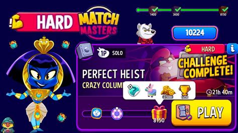 Hard Crazy Columns Rainbow Solo Challenge Perfect Heist Points