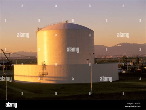 lng production facility high resolution stock photography  images