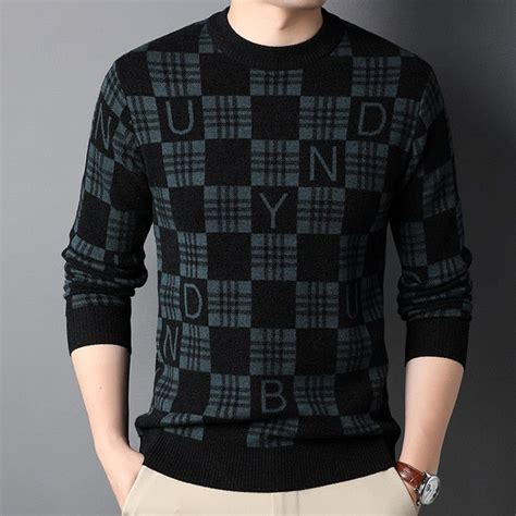 Viscose Cotton Winter Sweater for Men - Black - WS-05