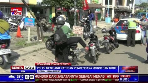 Ratusan Kendaraan Bermotor Di Depok Terjaring Operasi Simpatik Youtube