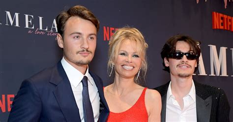 Pamela Anderson and Sons at Pamela, a Love Story Premiere | POPSUGAR ...