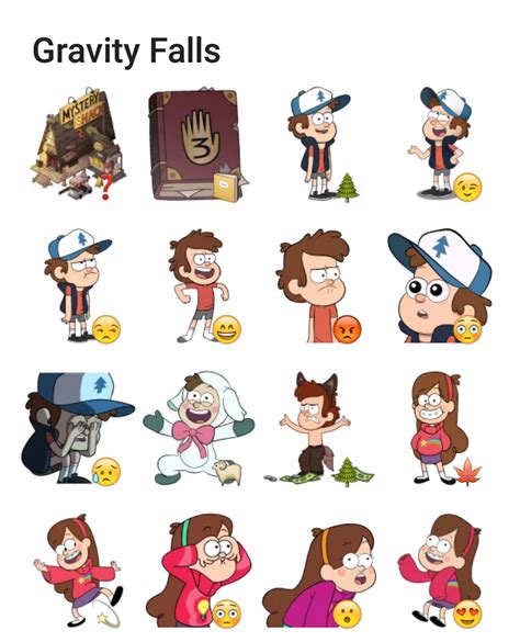 Gravity Falls Telegram Sticker Set Stickers