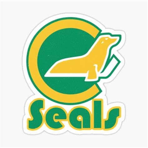 "California Golden Seals Hockey (NHL) Vintage Logo" Sticker for Sale by ...