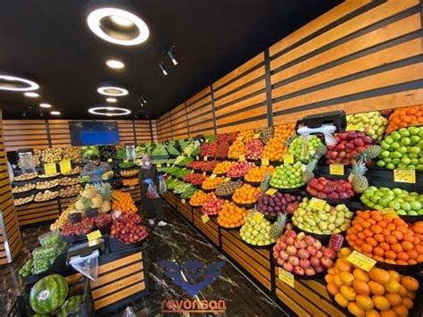 Tablalı Ahşap Manav Reyonları TD3 TO3 YouTube in 2024 Fruit shop