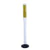 Three D Traffic Works In White Flat Delineator Post And Base With