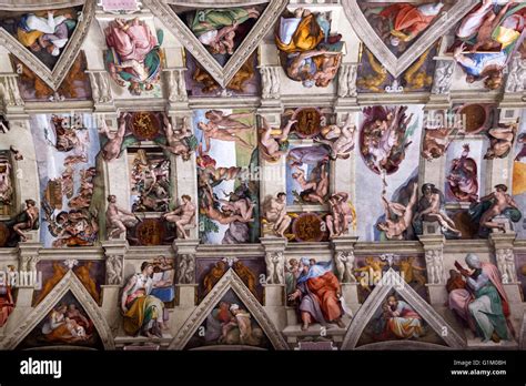 El techo de la capilla sixtina Fotografía de stock - Alamy