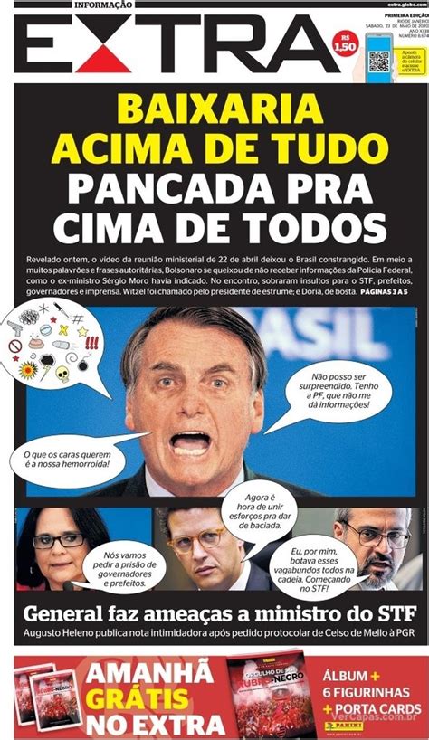 CAPA DO JORNAL EXTRA RJ DE HOJE 23 AMAZÔNIA ACONTECE