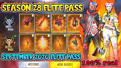 Season 28 Elite Pass In Free Fire September Elite Pass Pre Order