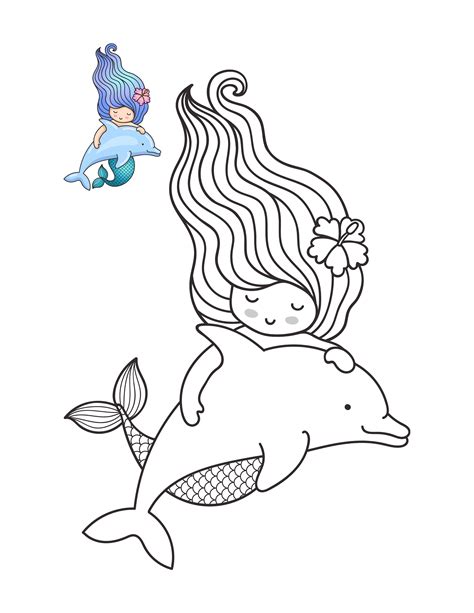 17 Printable Pages Of Beautiful Mermaids To Color Coloring Mermaids For