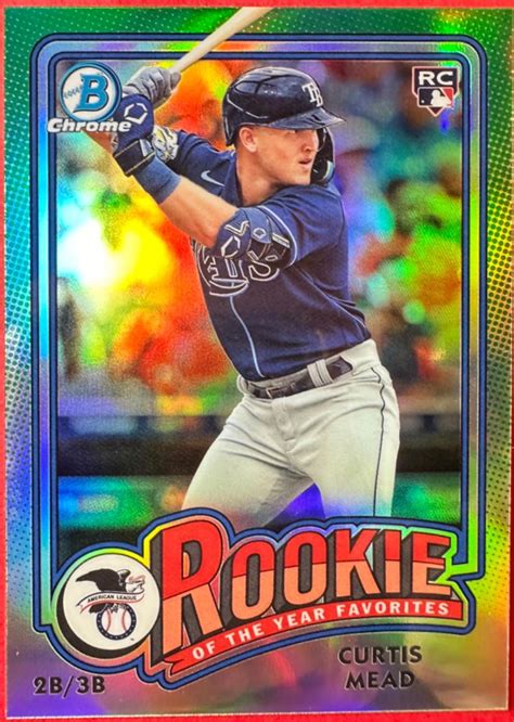 Curtis Mead ROY 10 Prices Rookie 2024 Bowman Rookie Of The Year