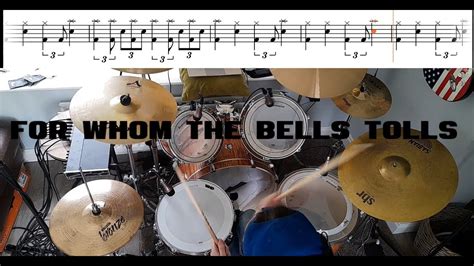 Metallica For Whom The Bell Tolls Drum Cover With TABS YouTube