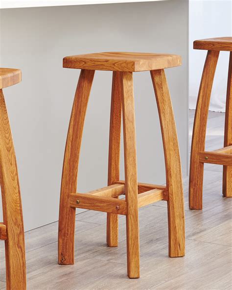 Oak Bar Stools Weathered And Solid Oak Bar Stools By Danetti