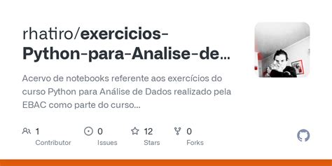 GitHub Rhatiro Exercicios Python Para Analise De Dados EBAC Acervo