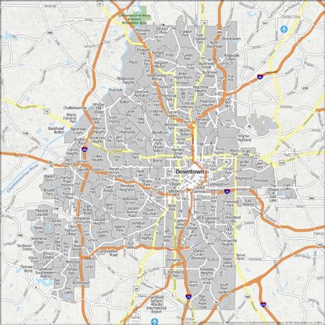 Atlanta Neighborhood Map Gis Geography