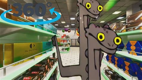 Toothless Dragon Dancing Supermarket In 360° Video Vr 4k