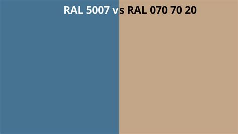 Ral 5007 Vs 070 70 20 Ral Colour Chart Uk