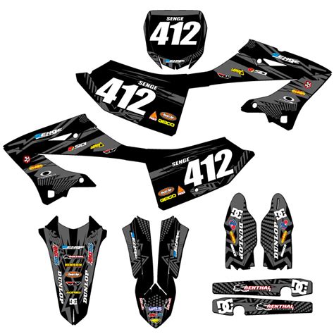 Yz Stroke Mayhem Black Senge Graphics Kit Compatible