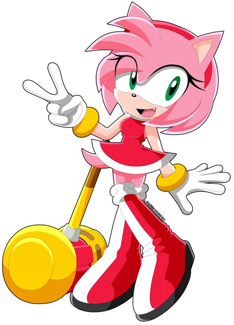 Amy Rose Sonic X Style By Jasienorko On Deviantart