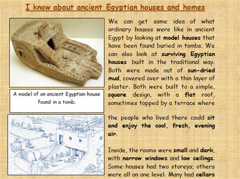 I know about ancient Egyptian homes and houses comprehension | Teaching ...