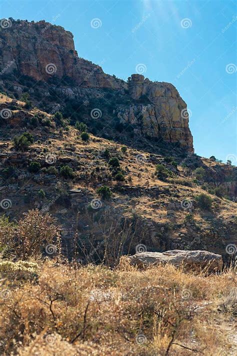 Tall Mountain Ravines Of Great Outdoors In Arizon Wild West In Sonora