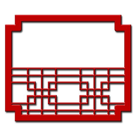 Chinese Window Frame 15082242 PNG