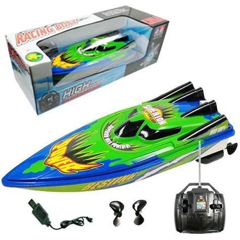 Bateau Rc à grande vitesse 2 4Ghz 4 canaux 25Km H Télécommande radio Rc