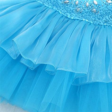 Yeahdor Mädchen Ballett Anzug Balletttrikot Glitzer Tanzkleid Ärmellos