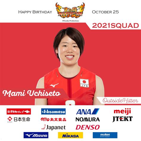 公益財団法人日本バレーボール協会 On Twitter 【 Hbd】 2021 10 25 2021年度 火の鳥nippon メンバー🏐