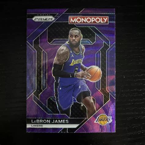 LEBRON JAMES 2023 24 Panini Prizm Viola Wave Monopoly Lakers PS9 EUR 1