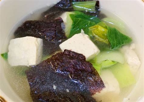 Resep Sup Tahu Rumput Laut Oleh Zaujatu Hanif Cookpad