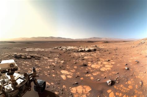 Premium Ai Image Mars Rover Captures Panoramic Landscape Of Martian