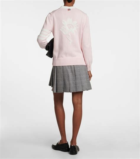 Thom Browne - Floral intarsia cardigan Thom Browne