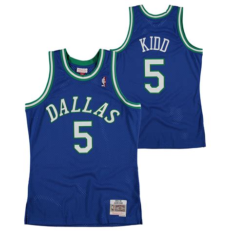 Mens Dallas Mavericks Jason Kidd Hardwood Classics Road Swingman Jersey