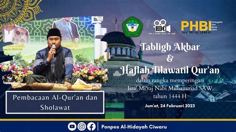 Pembacaan Al Qur An Sholawat Tabligh Akbar Haflah Tilawatil Qur