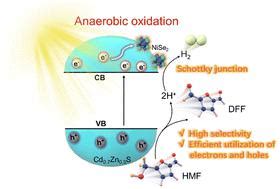 可见光驱动的生物质衍生 HMF 厌氧氧化升级用于在一维 Cd0 7Zn0 3S NiSe2 肖特基结上共同生产 DFF 和 H2 Green