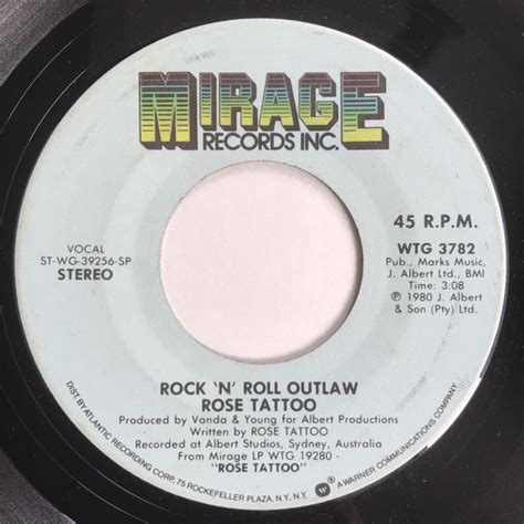 Rose Tattoo Rock N Roll Outlaw 1980 Vinyl Discogs