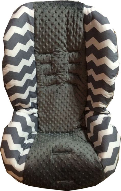 Items Similar To Custom Britax Replacement Car Seat Cover Grey Chevron With Grey Minky On Etsy