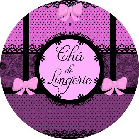 Painel Redondo Tecido Sublimado D Chá de Lingerie FRD Felicitá