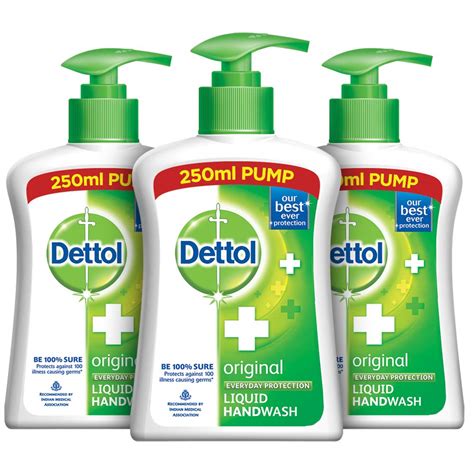 Dettol Original Germ Protection Handwash Liquid Soap Pump 250ml Pack