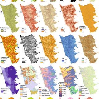 Spatial Distribution And Classes Of Categorical Variables A Slope B