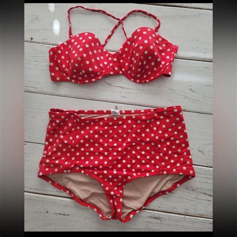 J Crew Swim J Crew Retro High Waisted Polka Dot Bikini Poshmark