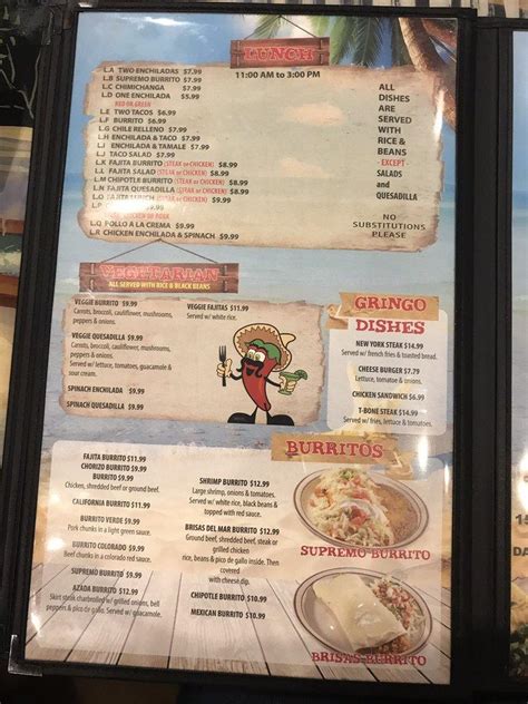 Menu At Brisas Del Mar Restaurant Lady Lake