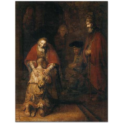 Return Of The Prodigal Son By Rembrandt Van Rijn As Art Print Canvastar