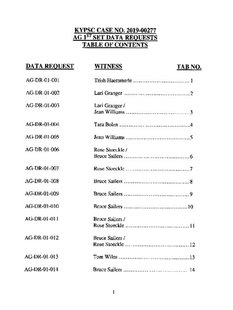 Fillable Online Psc Ky Ag St Set Data Requests Fax Email Print Pdffiller