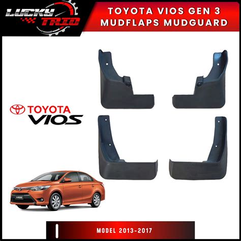 Toyota Vios Gen Mud Flaps Mudguard Model Shopee Philippines