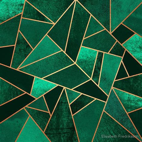 Emerald Green And Gold Wallpaper