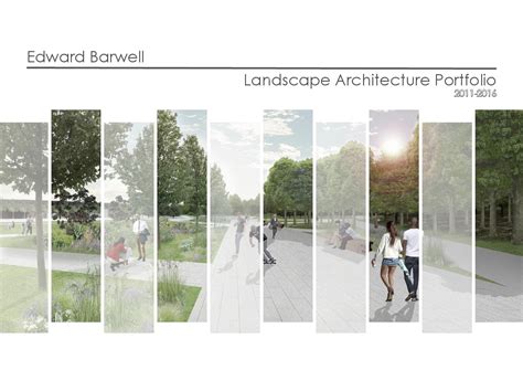 Landscape Architecture Portfolio Cover Page - The Architect