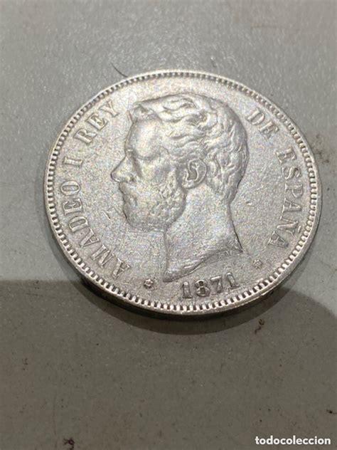 Moneda Pesetas De Plata Amadeo I Rey V Vendido En Subasta